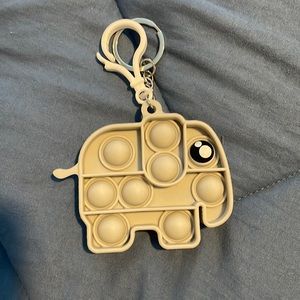 Push Pop Squishers Keychain and Bag Clip “Elephant”